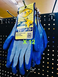 12 Pair - Knit-Grip GLOVES - size L