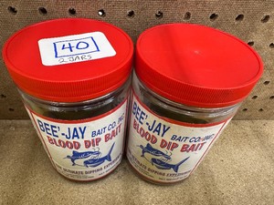 2 Jars Bee-Jay BLOOD DIP BAIT