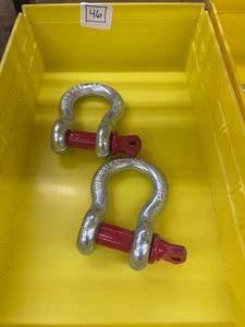 Lot of 2 -  Screw Pin CLEVISES - 78  6.5 ton