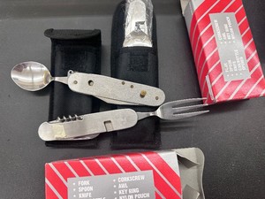 Lot of 2 - Stainless Steel CAMPING KNIVES - new in package