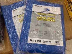 Lot of 2 - 10x10 Light Duty TARPS