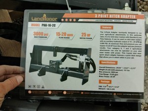 Skid Steer 3 Point Hitch Adapter