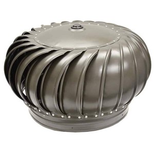 Master Flow 14 in. Aluminum Internally Braced Turbine Head in Weathered Wood