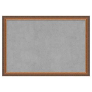 Amanti Art 2-Tone Bronze Copper 26 in. x 18 in. Framed Magnetic Board