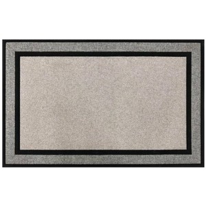 StyleWell Racetrack Gray 30 in. x 47 in. Rubber Non-Slip Indoor Outdoor Door Mat
