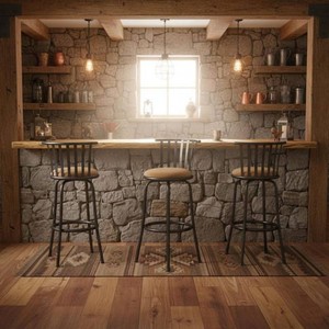 Homy Casa Pistil 24 in. Brown Suede Low-Back Swivel Counter Height Bar Stool, Cushioned with Metal Frame and Footrest (Set of 3)