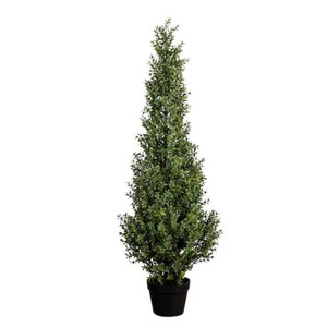 Nearly Natural 8 ft. UV Resistant Artificial Boxwood Topiary Tree (IndoorOutdoor)