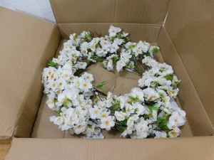 Nearly Natural 24 in. Artificial Cherry Blossom Wreath
