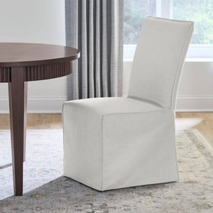 Home Decorators Collection Beacon Black Slip-Cover Fabric Upholstered Parsons (Set of 2) Dining Chairs