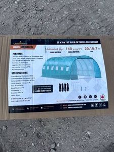 20 x 10 x 7 Ft  Walk-In Tunnel Greenhouse LandHonor 2026 Unused LHR-GH2010