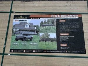 21 x 13 Ft Metal Carport LandHonor 2026 Unused LHR-MC2113