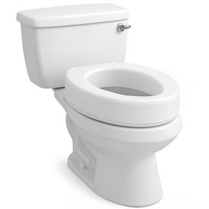 Carex Toilet Seat Riser, 3.5 Height, 300 lb
