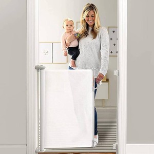 Momcozy Mesh BabyDog Gate, 33 Tall, White