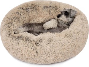 Friends Forever Donut Bed, Faux Fur 30x30x7