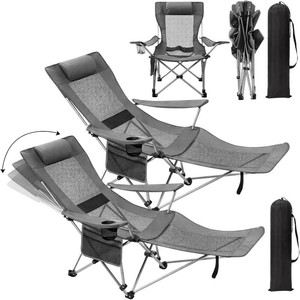 Colingmill 2-Pcs 2-in-1 Reclining Chair Gray