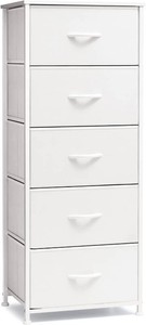 Crestlive Tall Dresser 5-Drawer White