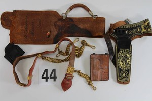 Lot of Vintage Leather Wild West Belts