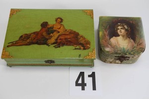 Lot of 2 Vintage Jewelry Boxes