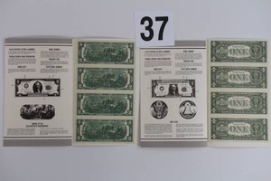 Lot of Uncut Bill Sheets
