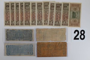 Vintage Foreign Currency Lot