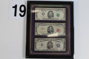 Americas $5 Dollar Note Collection