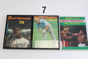 Vintage Framed Sports Illustrated