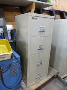 Fire King 25 4-Drawer Fire Proof File Cabinet