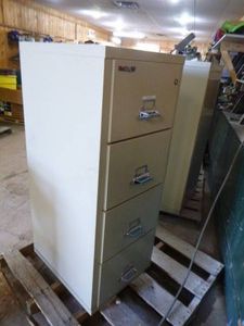 Fire King 25 4-Drawer Fire Proof File Cabinet
