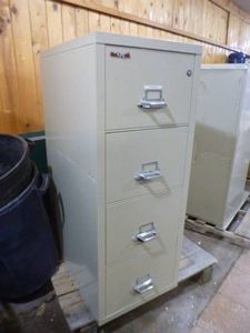 Fire King 25 4-Drawer Fire Proof File Cabinet