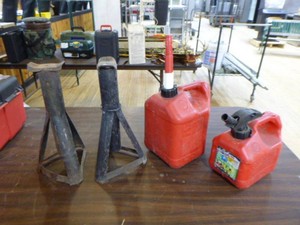 Jack Stands and Gas Cans