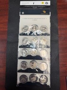 Five Original US Mint 3-Coin Sets of 2010 America the Beautiful PDS Washington Quarter US Park Sets in Original Mint Package WCOA