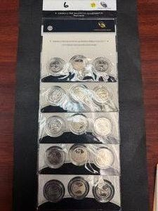 Five Original US Mint 3-Coin Sets of 2011 America the Beautiful PDS Washington Quarter US Park Sets in Original Mint Package WCOA