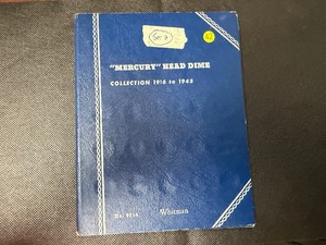 Partial Set of 54 Silver Mercury Dimes including better dates 1921, 1921-D, and 1926-S in a Whitman folder - Greysheet value for these coins in G4 is $400.00