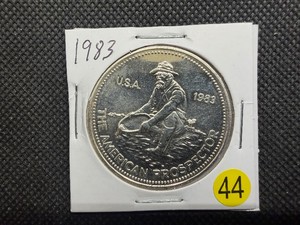 1983 BU 1 Oz. Silver Engelhard Prospector -- Hard to Find