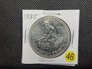 1985 BU 1 Oz. Silver Engelhard Prospector -- Hard to Find