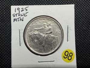 1925 Stone Mountain Commemorative Silver Half Dollar