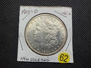 1904-O Silver Morgan Dollar Marked UNC when Purchased