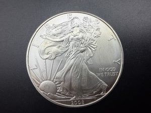 2008 Beautiful Uncirculated 1 Oz. Silver American Eagle