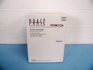 Phase Technology PA60 CA 2-Way Bookshelf Speaker - 30 Year Anniversary - Dark Oak - NEW IN BOX