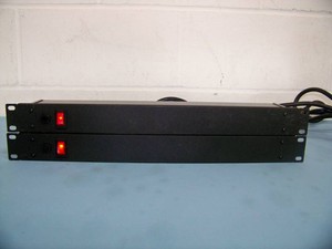 (2) Wiremold J08B0B 8-Outlet 15 Amp Rack Mountable Power Strips