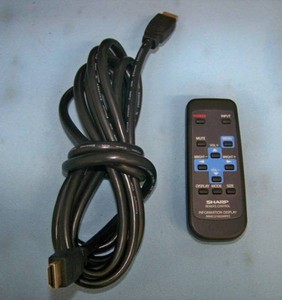 52 Sharp PN-E521 with Remote Control and HDMI Cable
