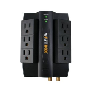 Watt Box WB-200-6RWT 6-Outlet Surge Protector Power Block  Multiple Outlet Strip - NEW IN BOX