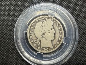 1909 O Barber Silver Half Dollar