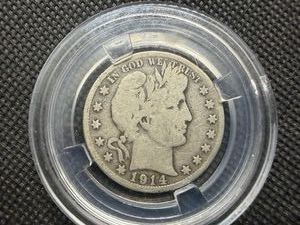 1914 S Barber Silver Half Dollar