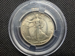 1945 Walking Liberty Silver Half Dollar