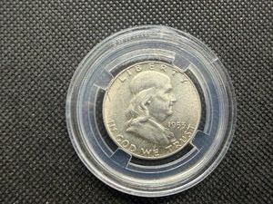 1953 D Franklin Silver Half Dollar