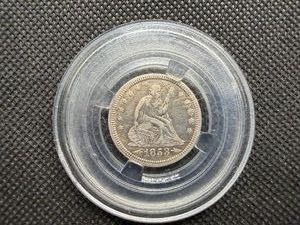 1853 Seated Liberty Quarter with Rays