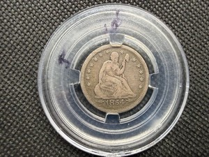 1854 Seated Liberty Quarter