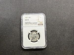 1964 Silver Washington Quater NGC AU 58