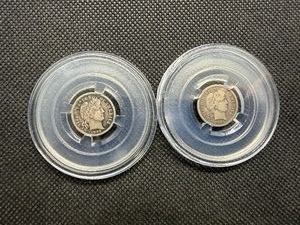 1903 O and 1905 O Barber Dimes